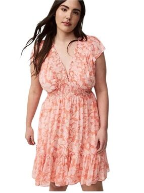 Torrid Mini Ruffle Chiffon Dress size 3X NWT